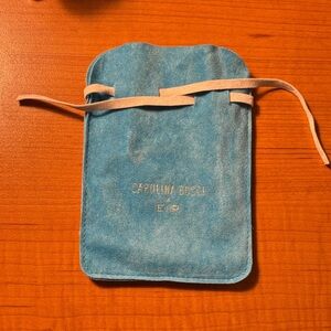 Capolavoro Blue Suede Pouch